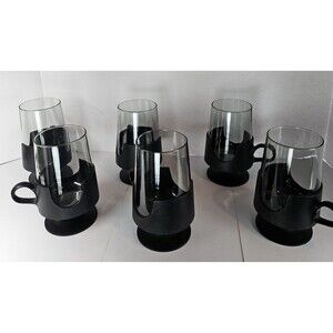 6 Vintage Glas-Snap by Corning Glass Snap Hot / Cold Beverages 8 oz size